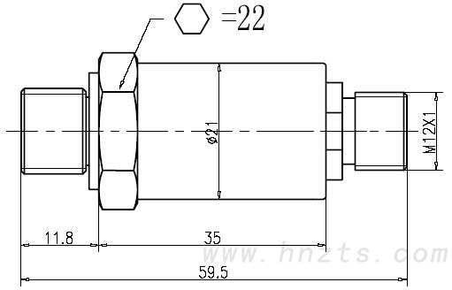 CYB320-C3型工程機(jī)械壓力變送器外形CAD圖